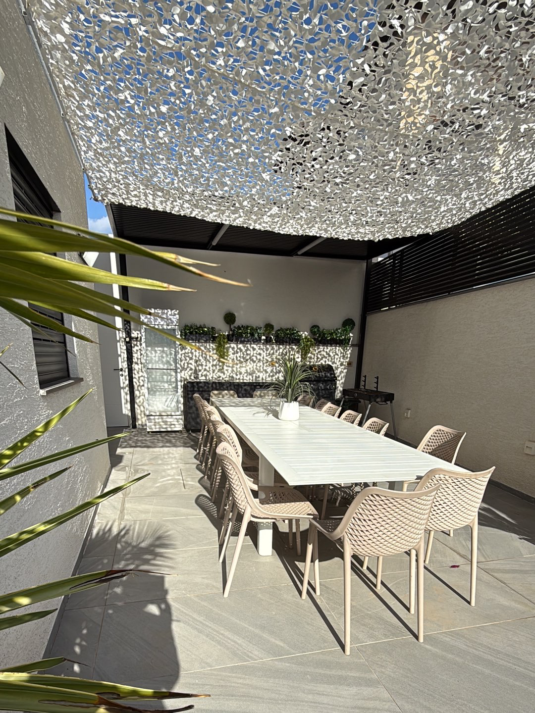 מטבח חוץ + פינת מנגל