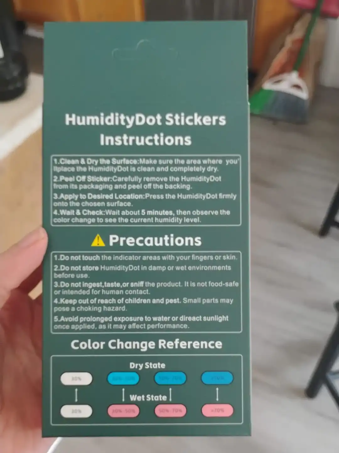 Smart Moisture Detection Stickers