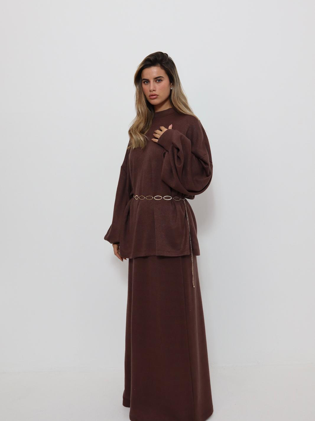 חליפת טרנינג רון חום