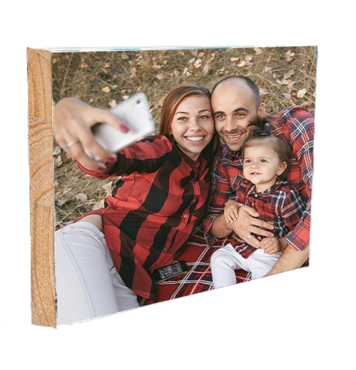 Wooden block photo 10*15 cm