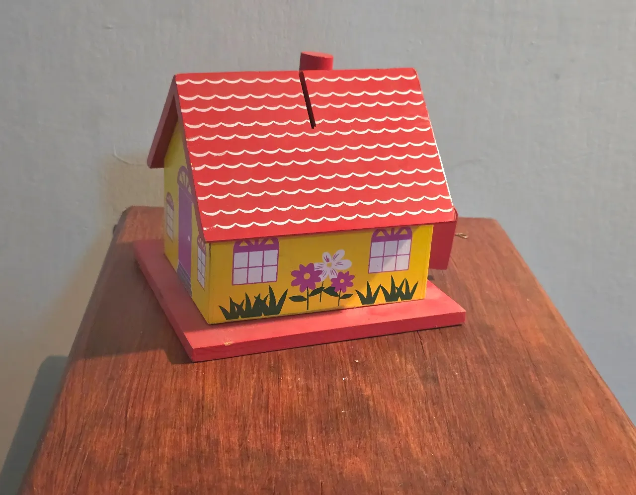 קופת חיסכון לילדים מעץ מידות: 16X14X13 ס"מ