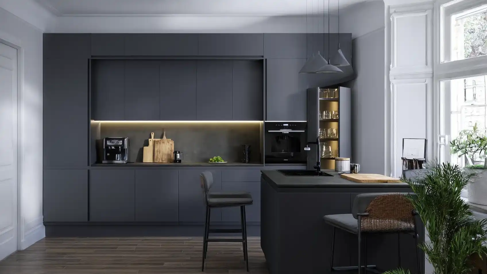 מטבחים כהים בהתאמה אישית | RAN KITCHENS