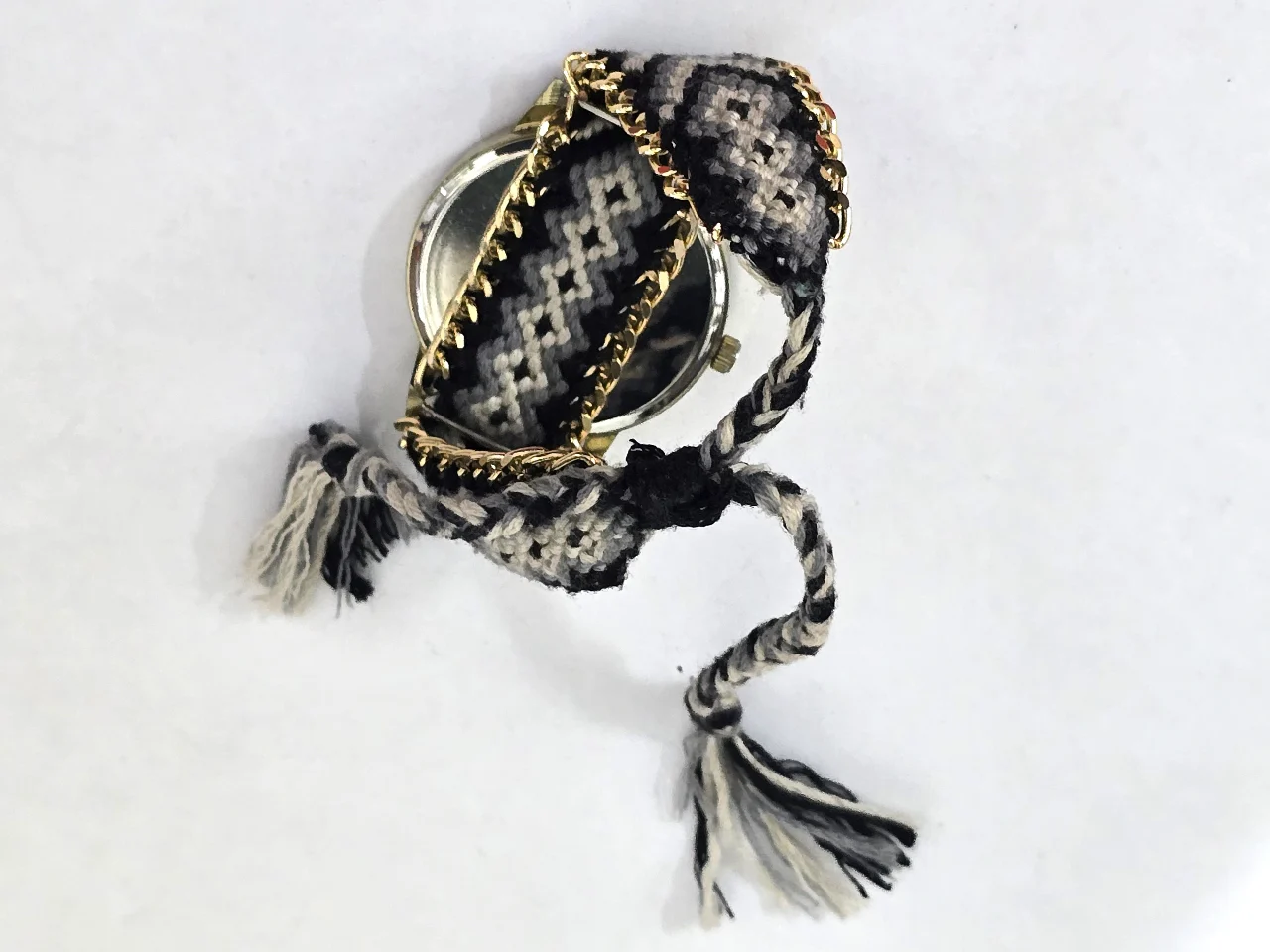 שעון יד לנשים שעון חדש לא עבד חוסר בסוללה רצועה מבד......