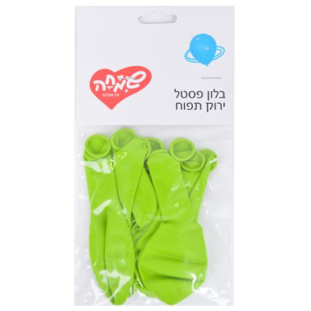 בלונים | שקית 10 בלונים פסטל במגוון צבעים
