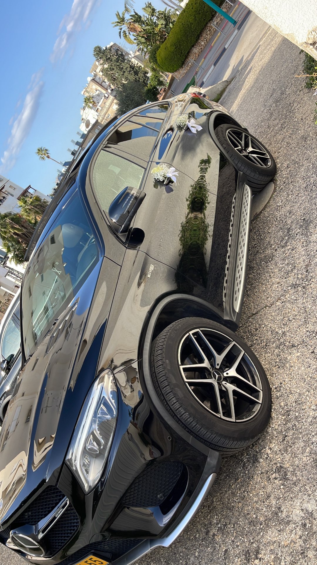 קישוט רכב חתן וכלה