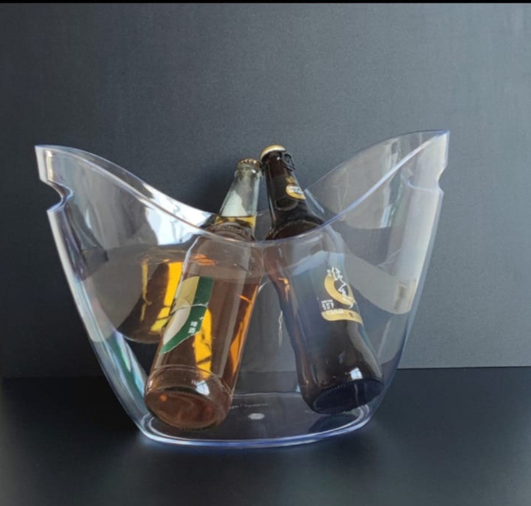 שמפניירה אקרילית שקופה 7 ליטר