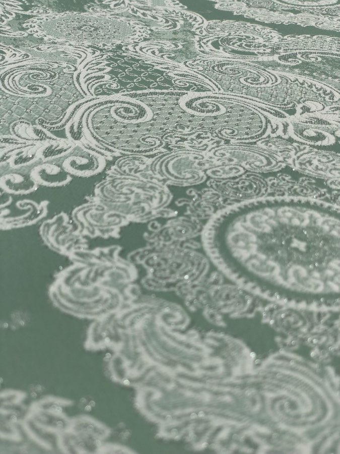 ז׳קארד דגם מלכות צבע טורקיז כסף