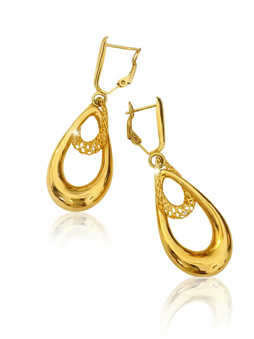 עגילים זהב 14K תוצרת איטליה