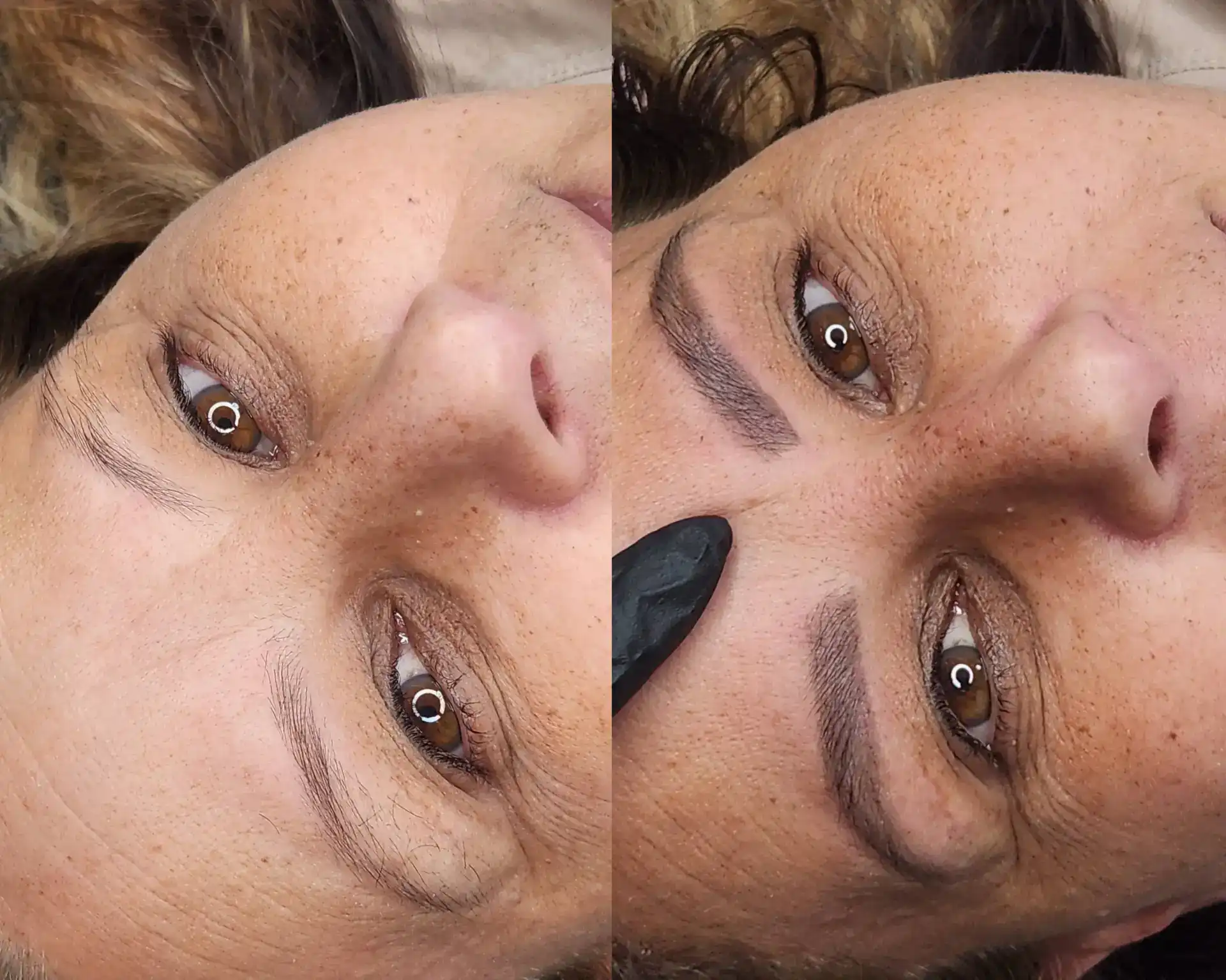 עיצוב גבות בתוספת צבע/ הרמת גבות