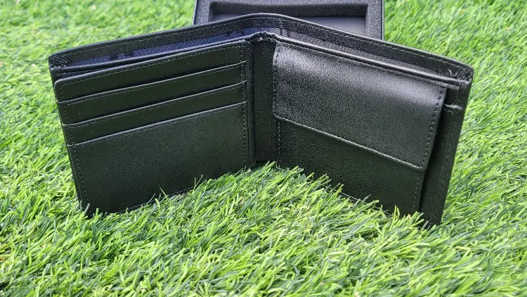 ארנק איכותי מעור אמיתי צבע שחור