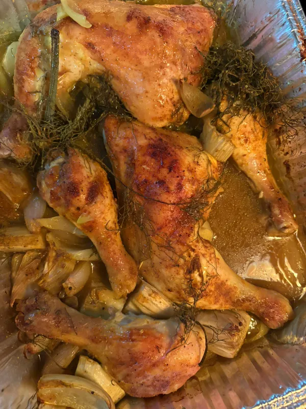 Fennel Shallot chicken thighs (6 thighs)