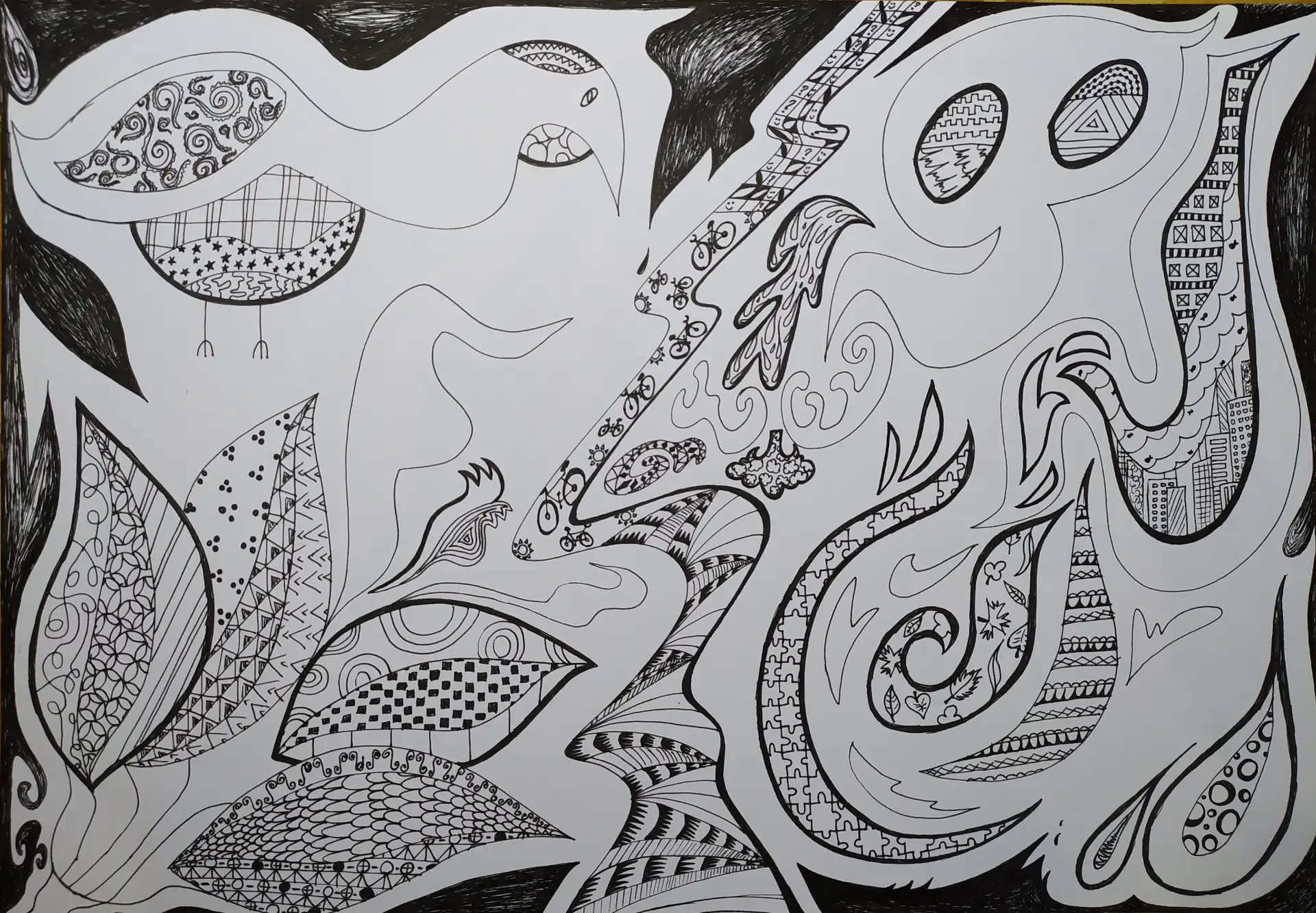 ציור אינטואיטיבי מופשט