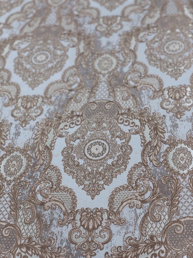 ז׳קארד דגם מלכות צבע חום סגלגל