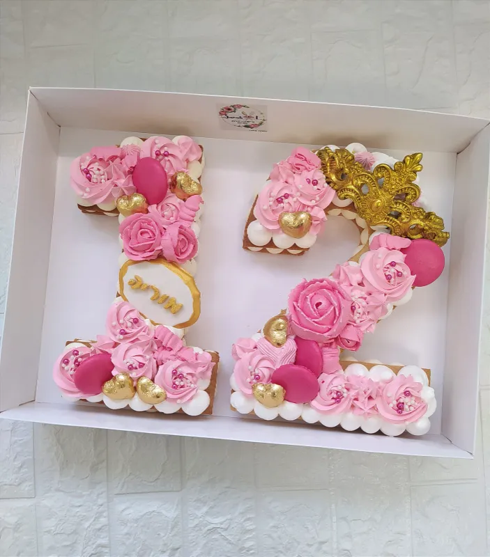 עוגת מספרים וורודה במיוחד 💕