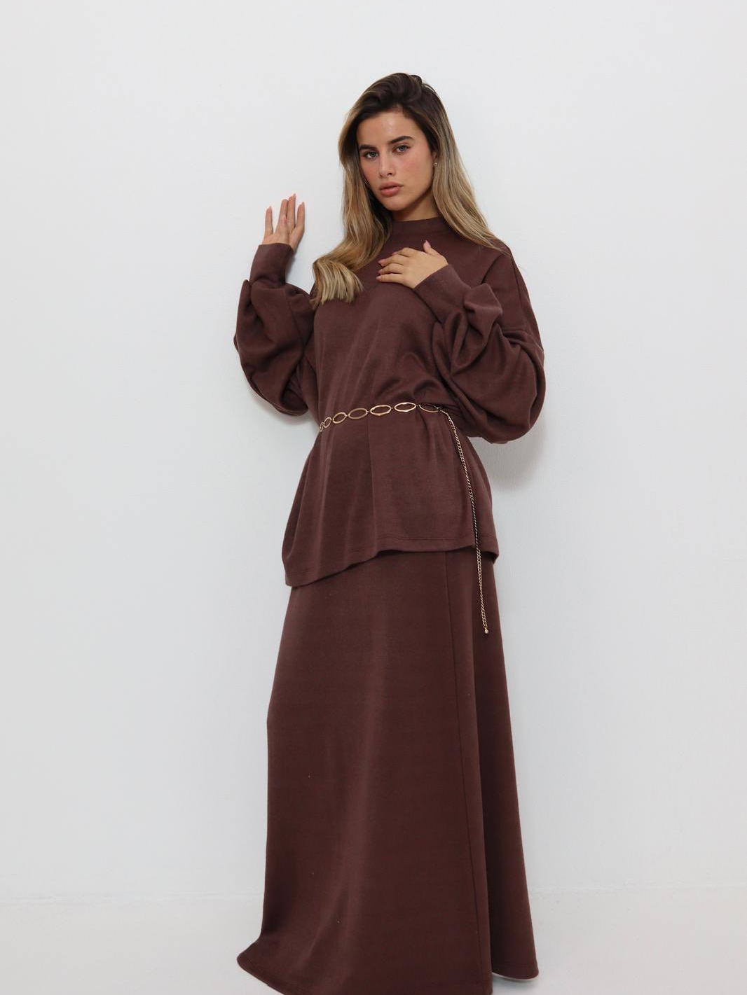 חליפת טרנינג רון חום