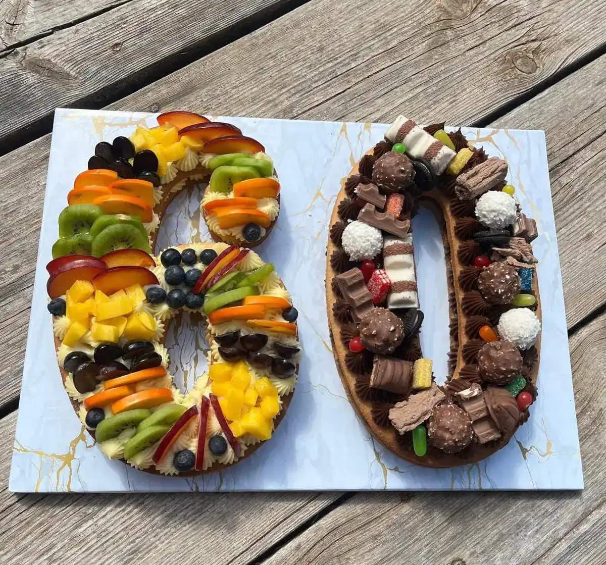 עוגות מספרים מעוצבות