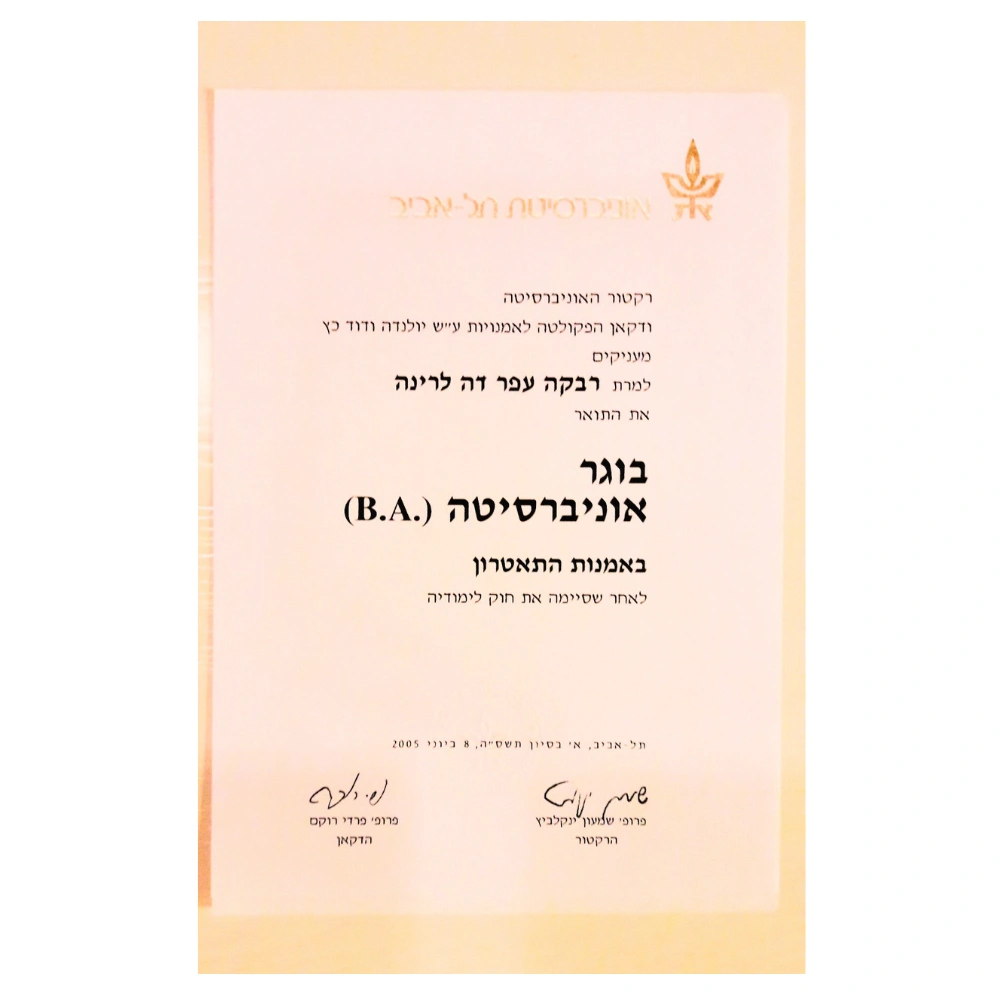 תואר ראשון באמנות התאטרון