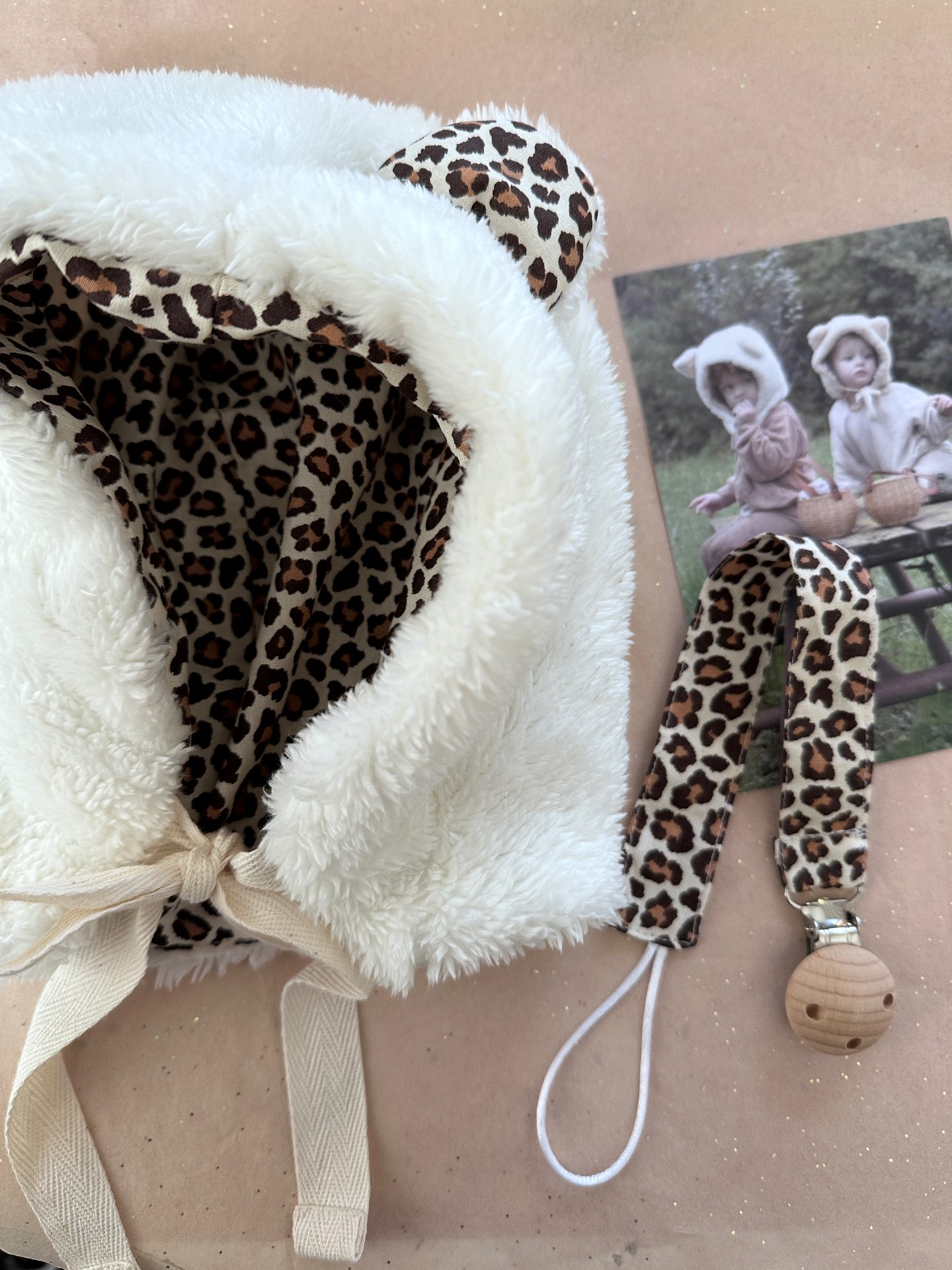 כובע שמנת מנומר