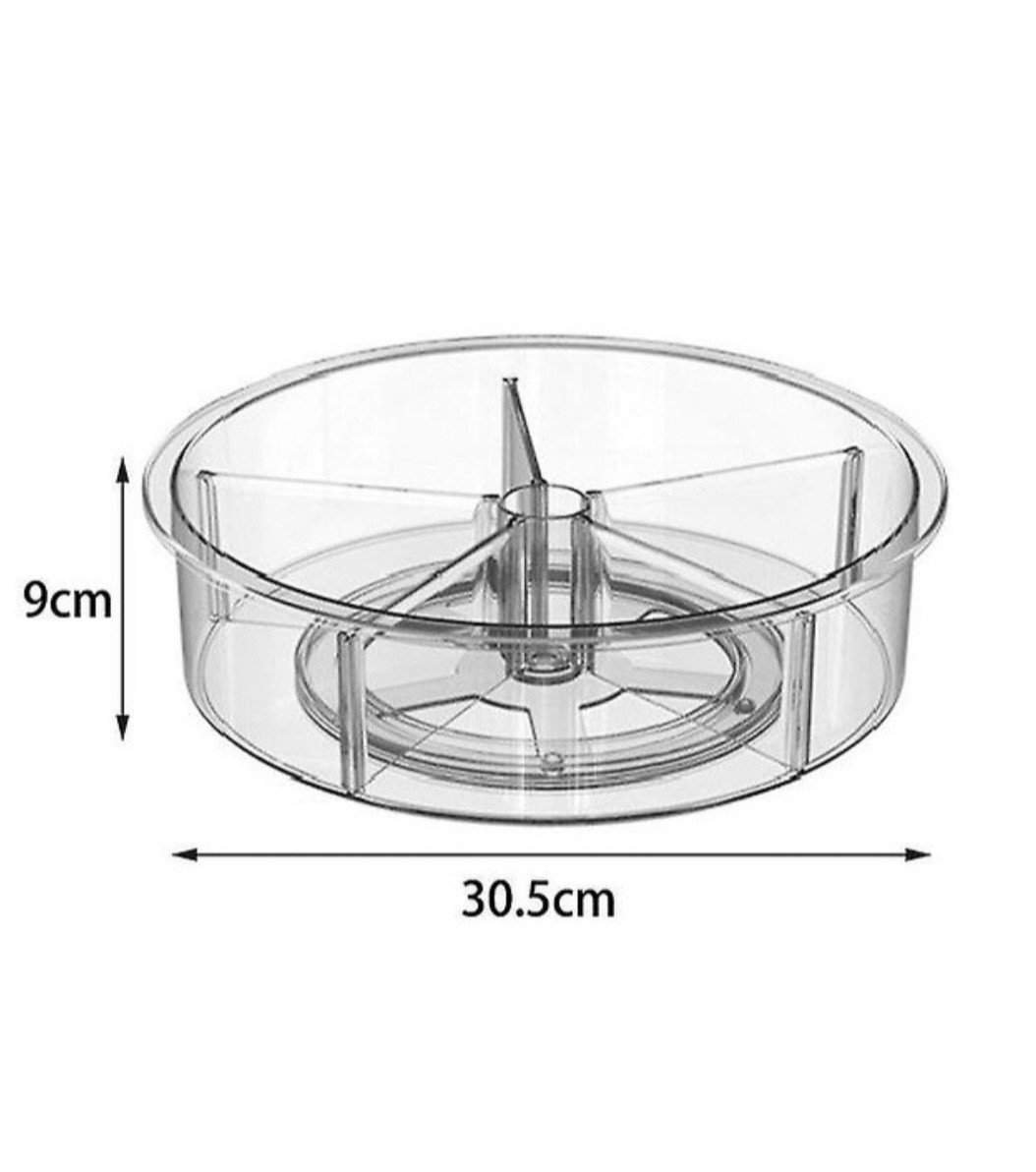 מעמד / קרוסלה אקרילי מחולק מסתובב