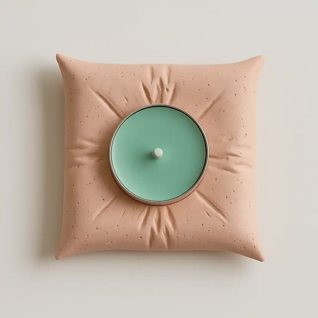 פמוט כרית בצבע ורוד