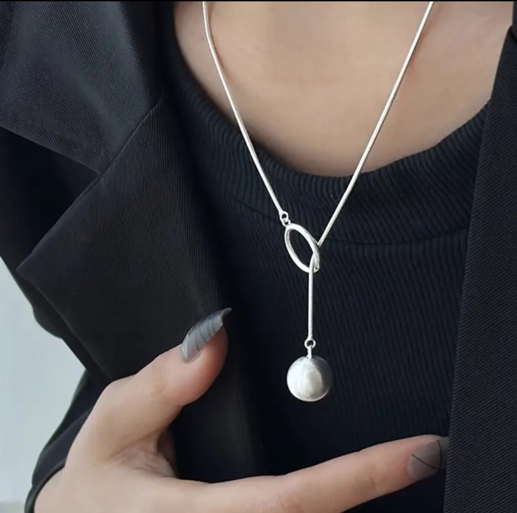 שרשרת 925 חישוק -כדור 🪩