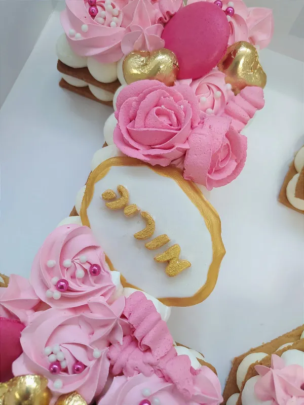 עוגת מספרים וורודה במיוחד 💕