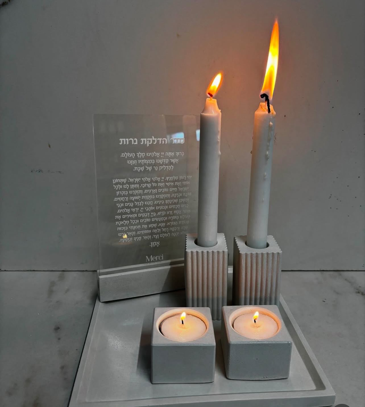 סט הדלקת נרות לכבוד שבת 