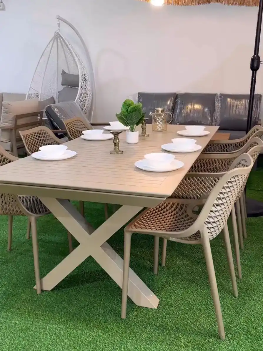 שולחן פינת אוכל "מדריד" צבע שמפניה