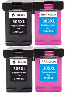 דיו למדפסת HP305, מתואם למדפסות- 6420 4110 4120 4130 6010 6020 6030 DeskJet 2710 2720