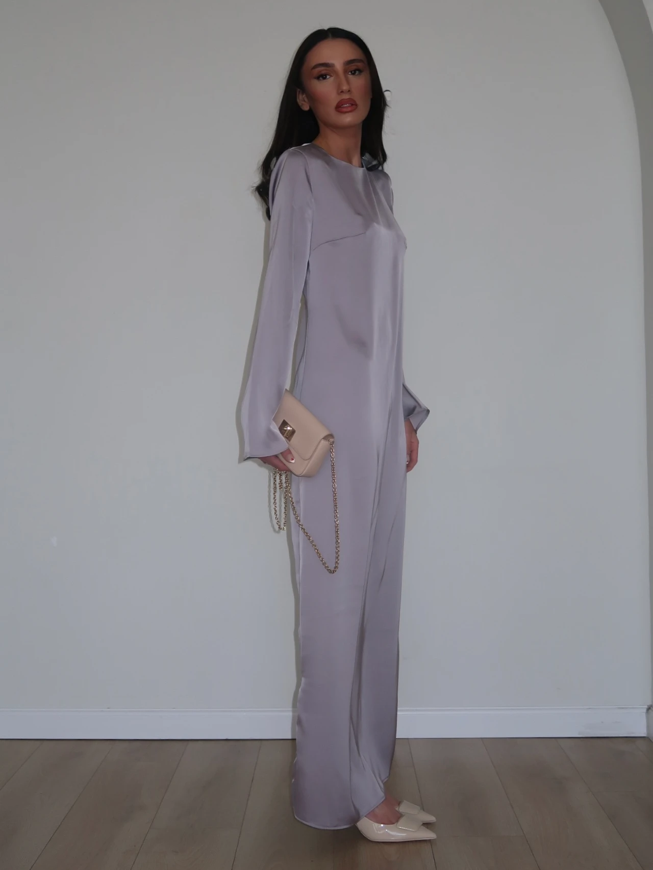 שמלת מילאן סגולה