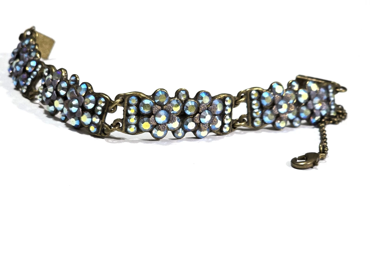 צמיד מבית מיכל נגרין אבני סברובסקי בתורכיז