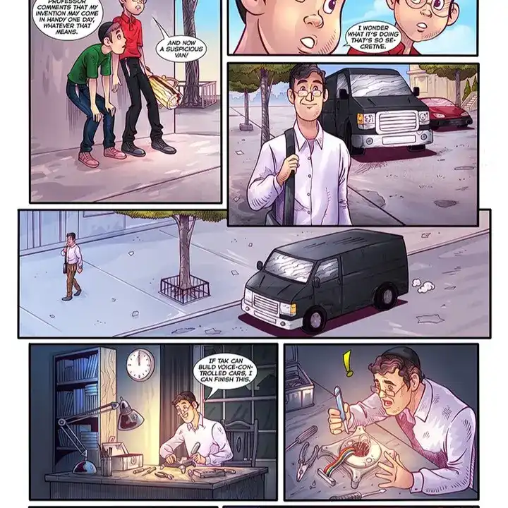 Full-Color Comic Page + Lettering