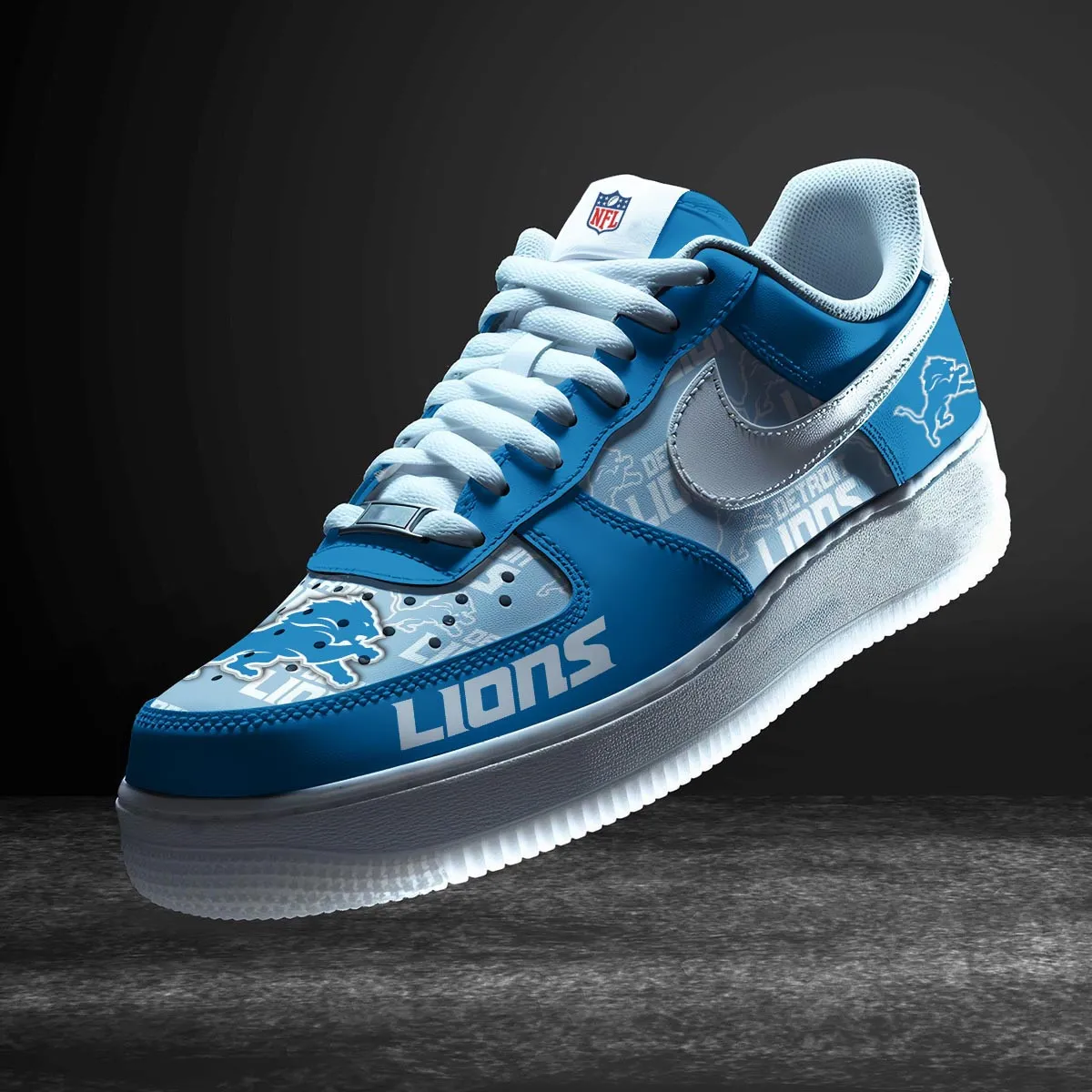 Detroit Lions Sport Team Air Force 1 AF1 Sneakers Shoes For Men And Women 415SZ-6211