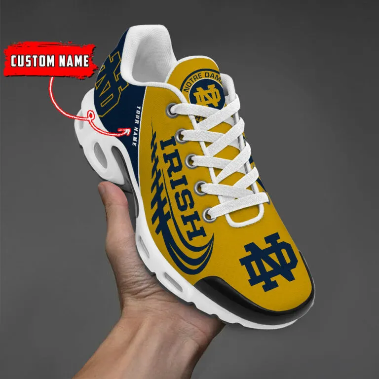 Notre Dame Fighting Irish Personalized Name Team Mix Colors Sport Team TN Air Max Shoes Air Cushion Sneakers 977PX-4430