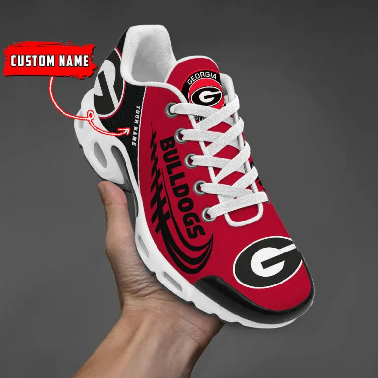 Georgia Bulldogs Personalized Name Team Mix Colors Sport Team TN Air Max Shoes Air Cushion Sneakers 814IB-6602