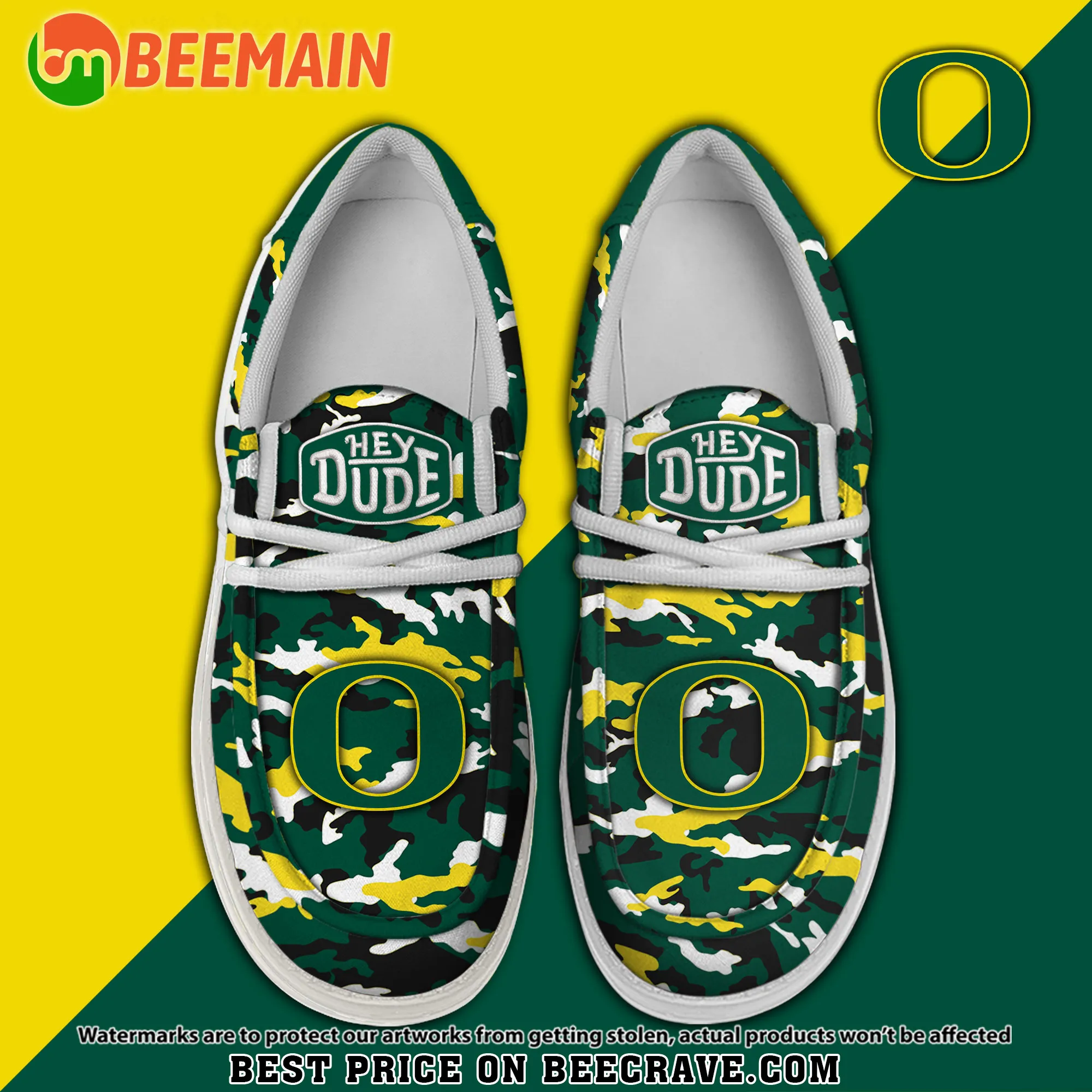Oregon Ducks Custom Name Hey Dude Shoes 541NM-3217