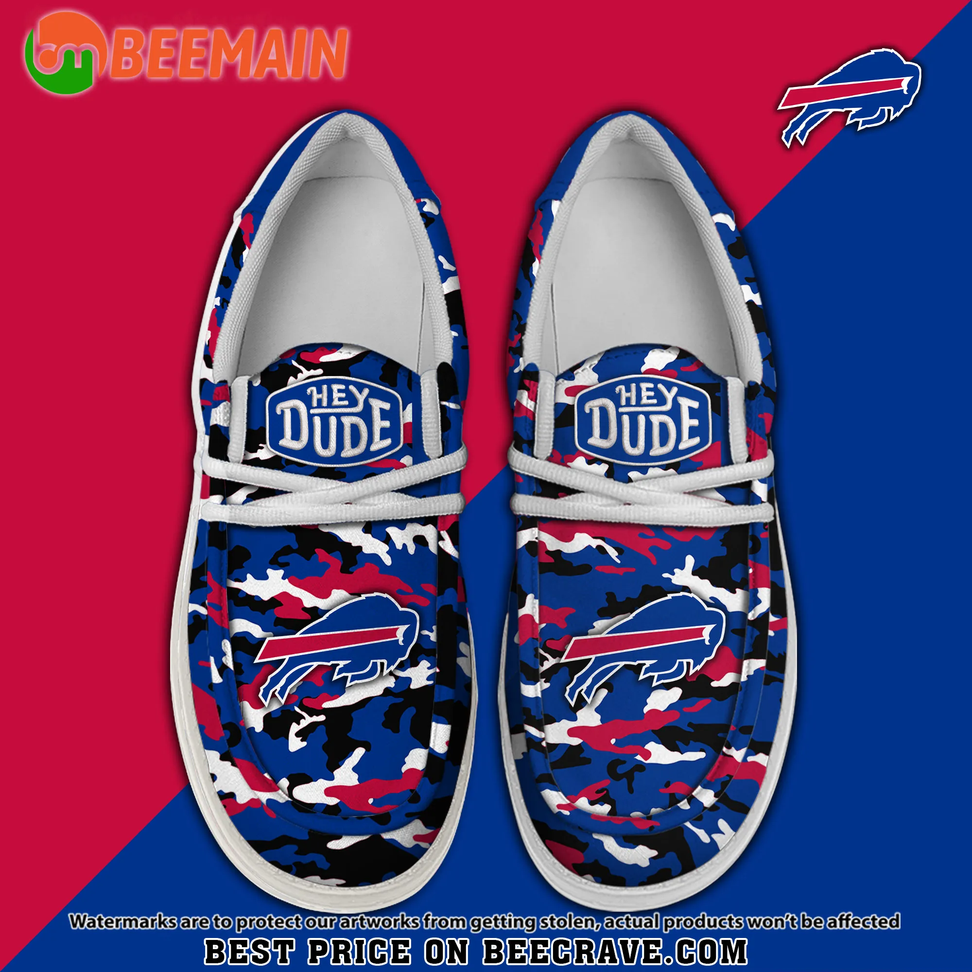 Buffalo Bills Custom Name Hey Dude Shoes 740ZX-8708