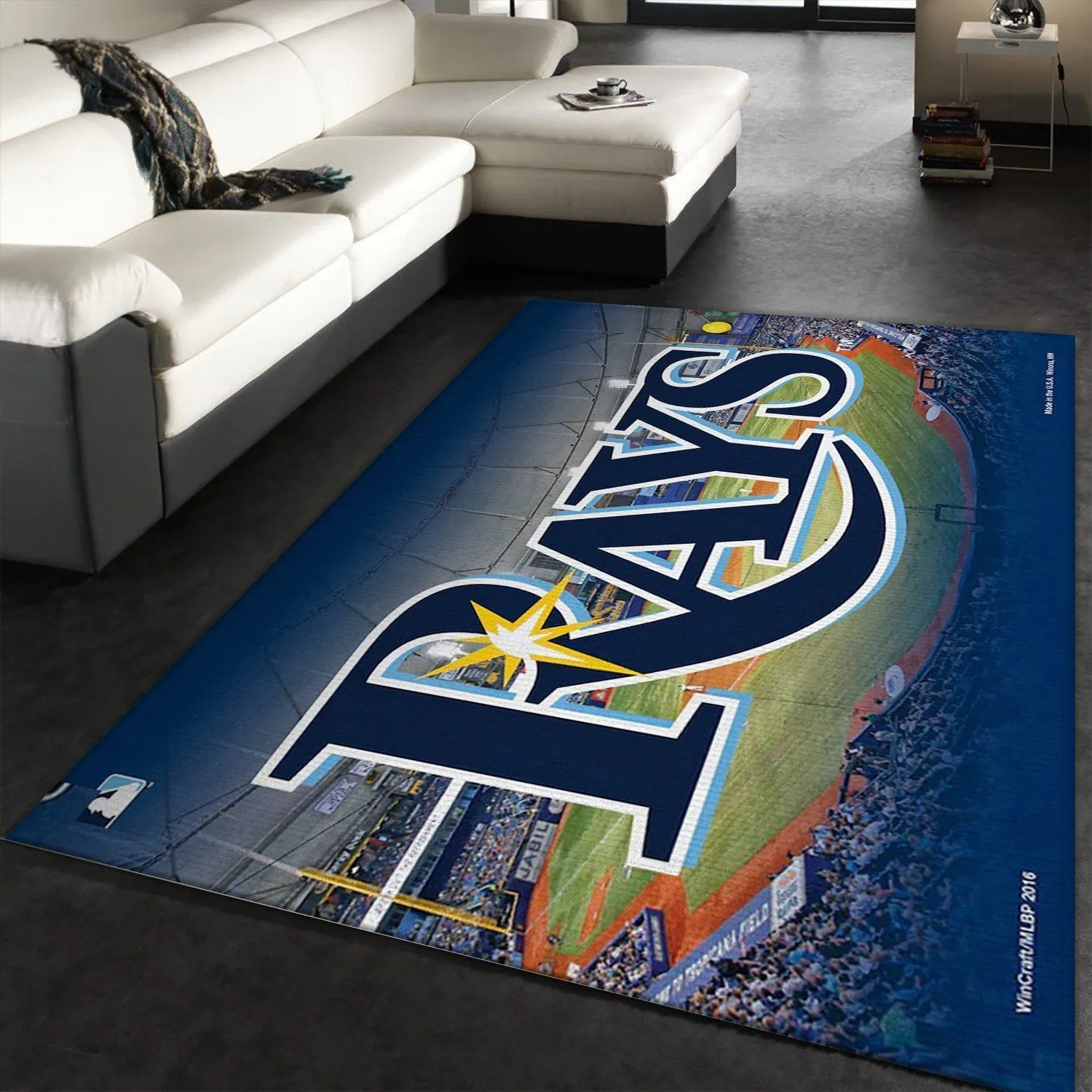 Tampa Bay Rays Wincraft MLB Area Rug, Bedroom, Family Gift US Decor Indoor Outdoor Rugs 788WV-6407