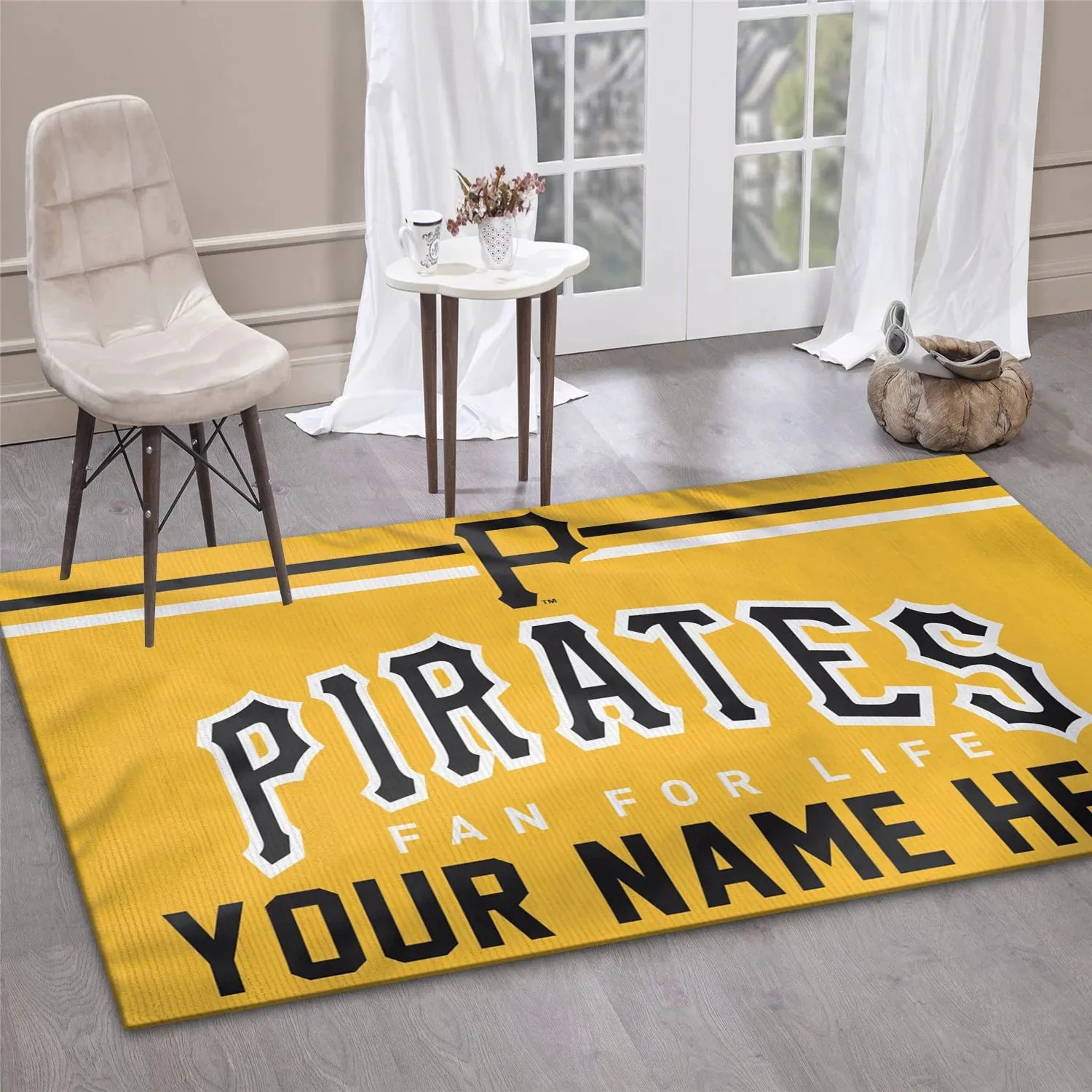Pittsburgh Pirates Personalized MLB Area Rug, Living Room Rug US Decor Indoor Outdoor Rugs 377ZY-4090