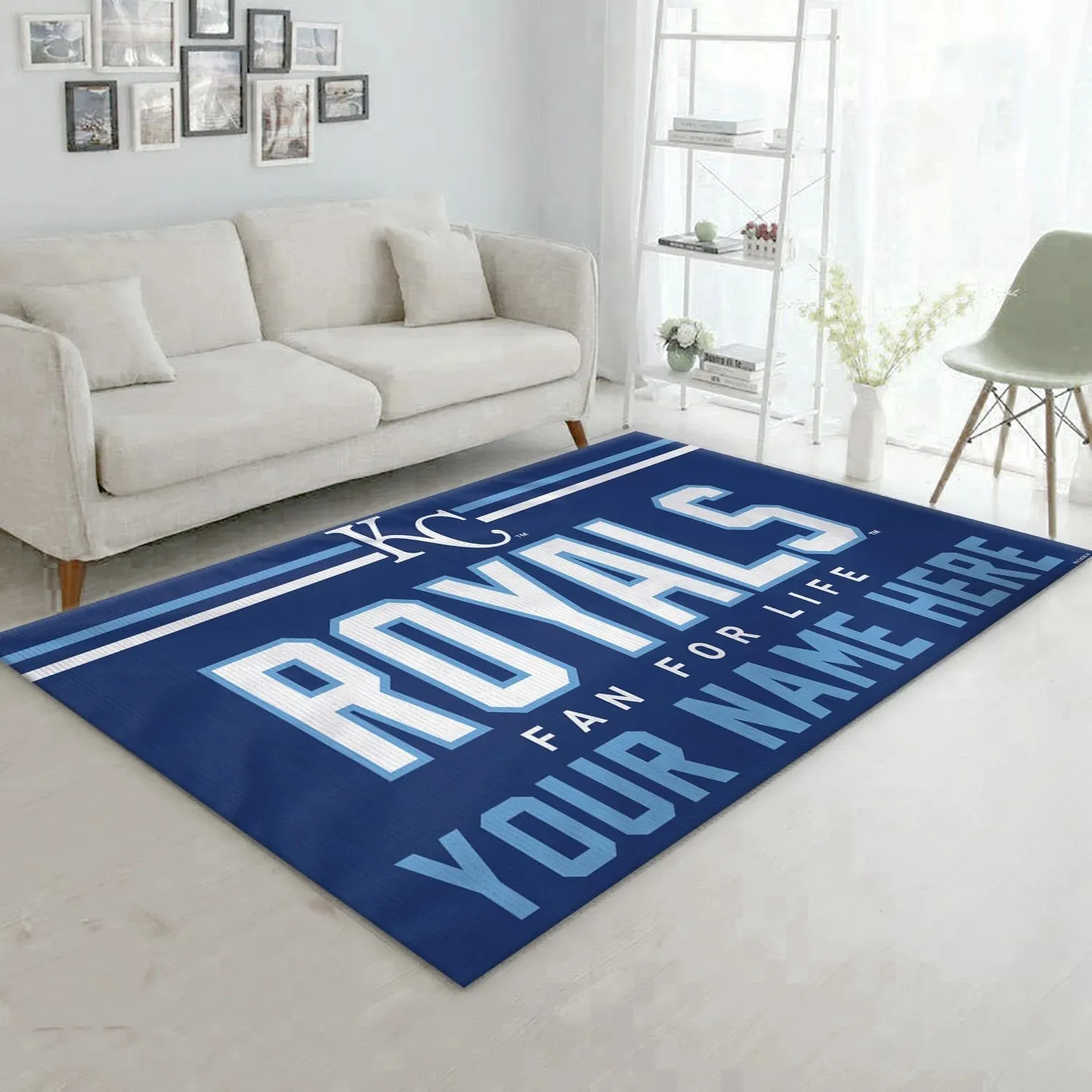 Kansas City Royals Personalized MLB Team Logos Area Rug, Living Room Rug Room Decor Indoor Outdoor Rugs 732HH-1288