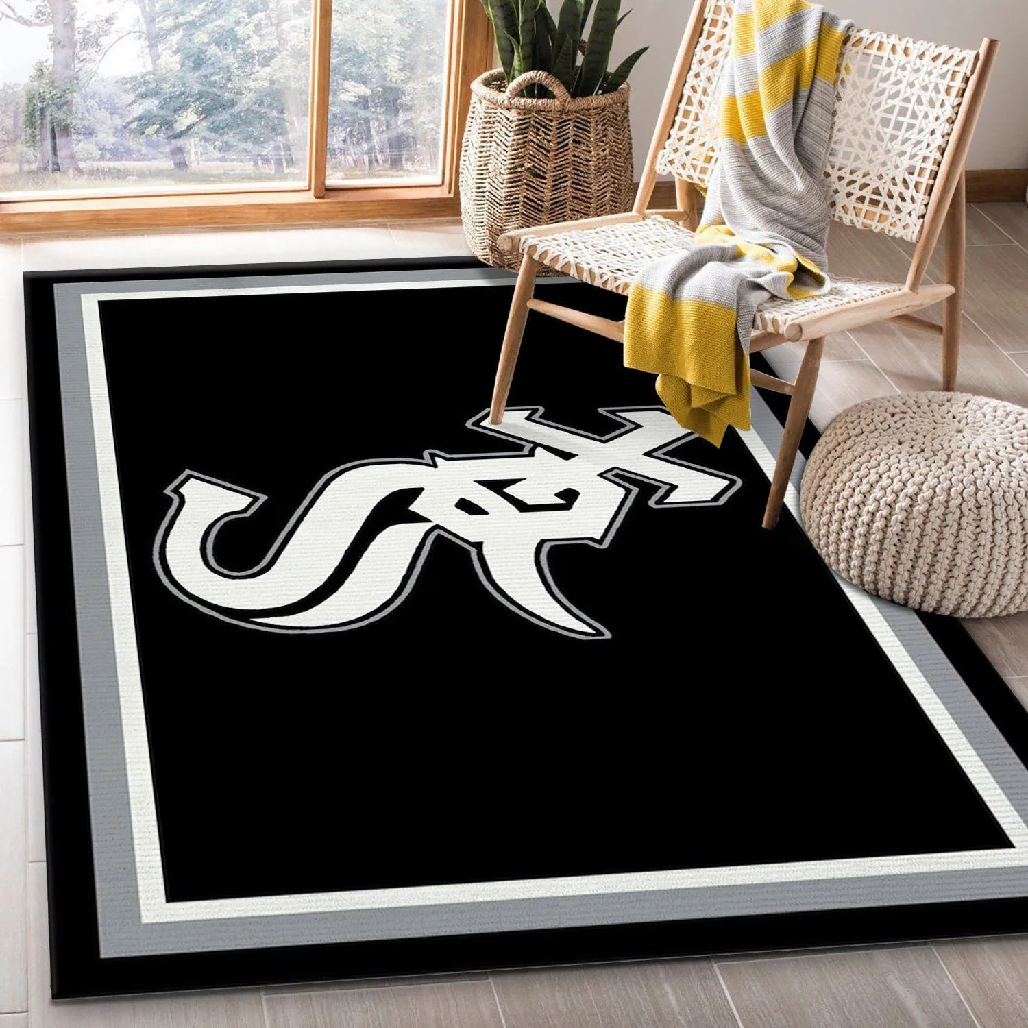 Chicago White Sox Imperial Spirit MLB Team Logos Area Rugs For Living Room Rectangle Rug Bedroom Rugs Carpet Flooring Gift 179XR-6754
