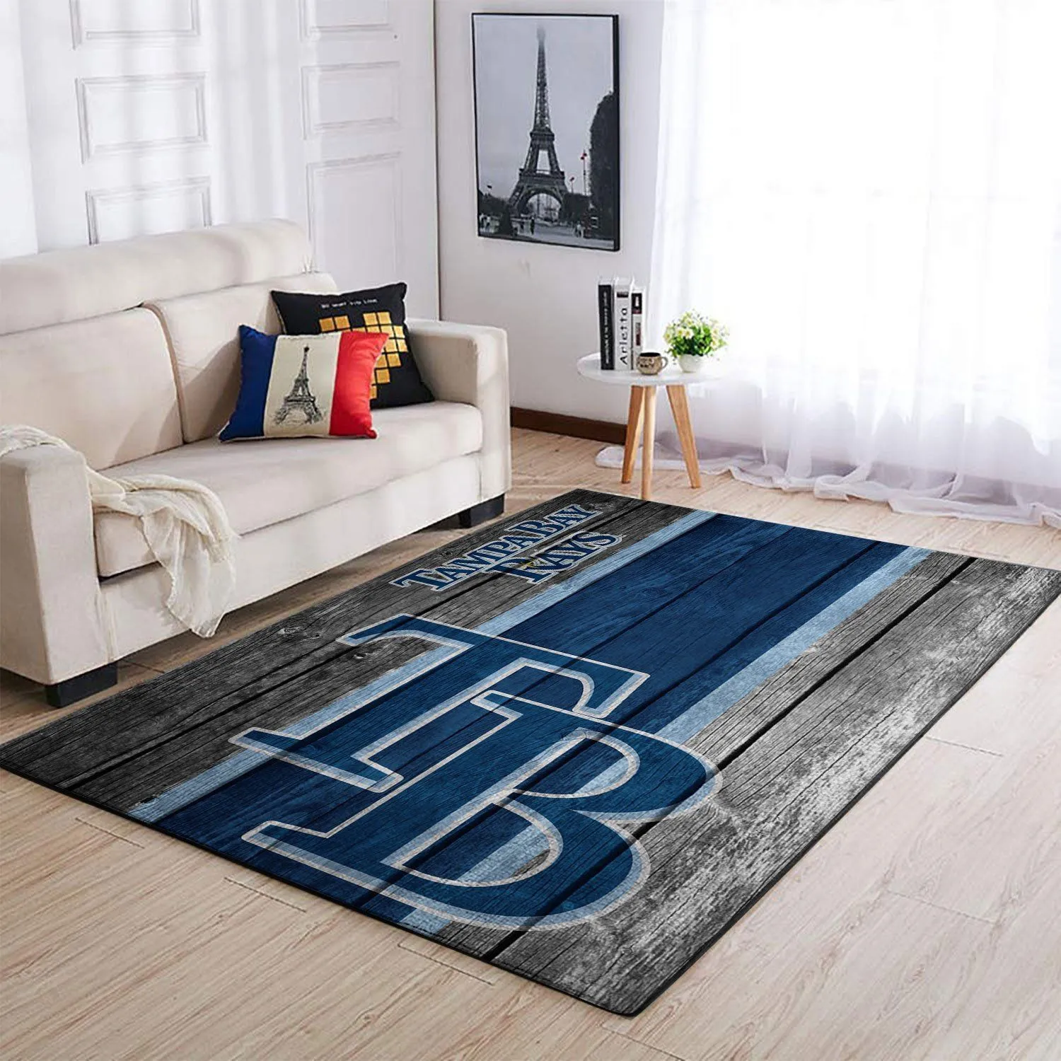 Tampa Bay Rays MLB Team Logo Wooden Style Style Nice Gift Home Decor Rectangle Area Rug Indoor Outdoor Rugs 388CR-3638