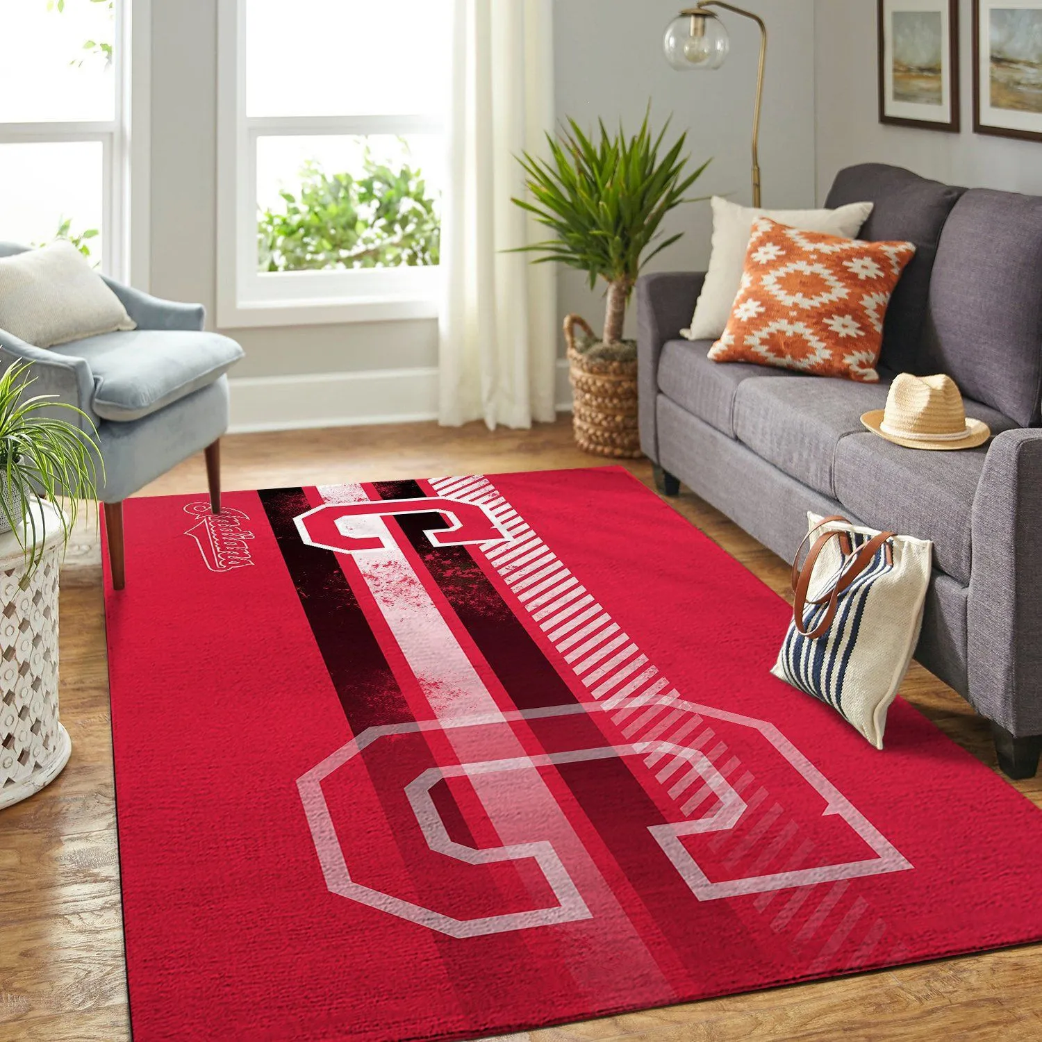 Cleveland Indians MLB Team Logo Area Rugs For Living Room Rectangle Rug Bedroom Rugs Carpet Flooring Gift 513AJ-1656