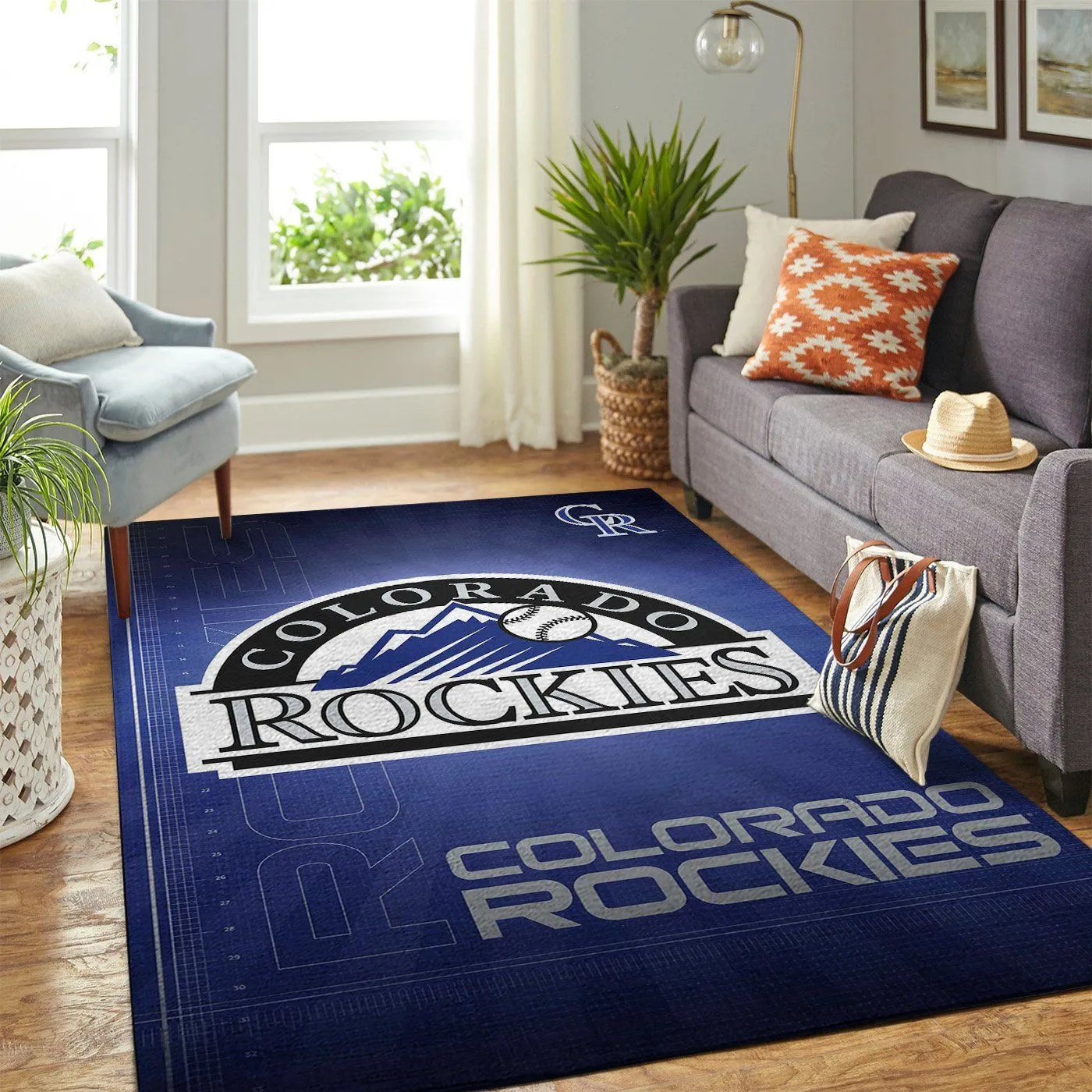 Colorado Rockies MLB Team Logo Style Area Rugs For Living Room Rectangle Rug Bedroom Rugs Carpet Flooring Gift 591CG-5161