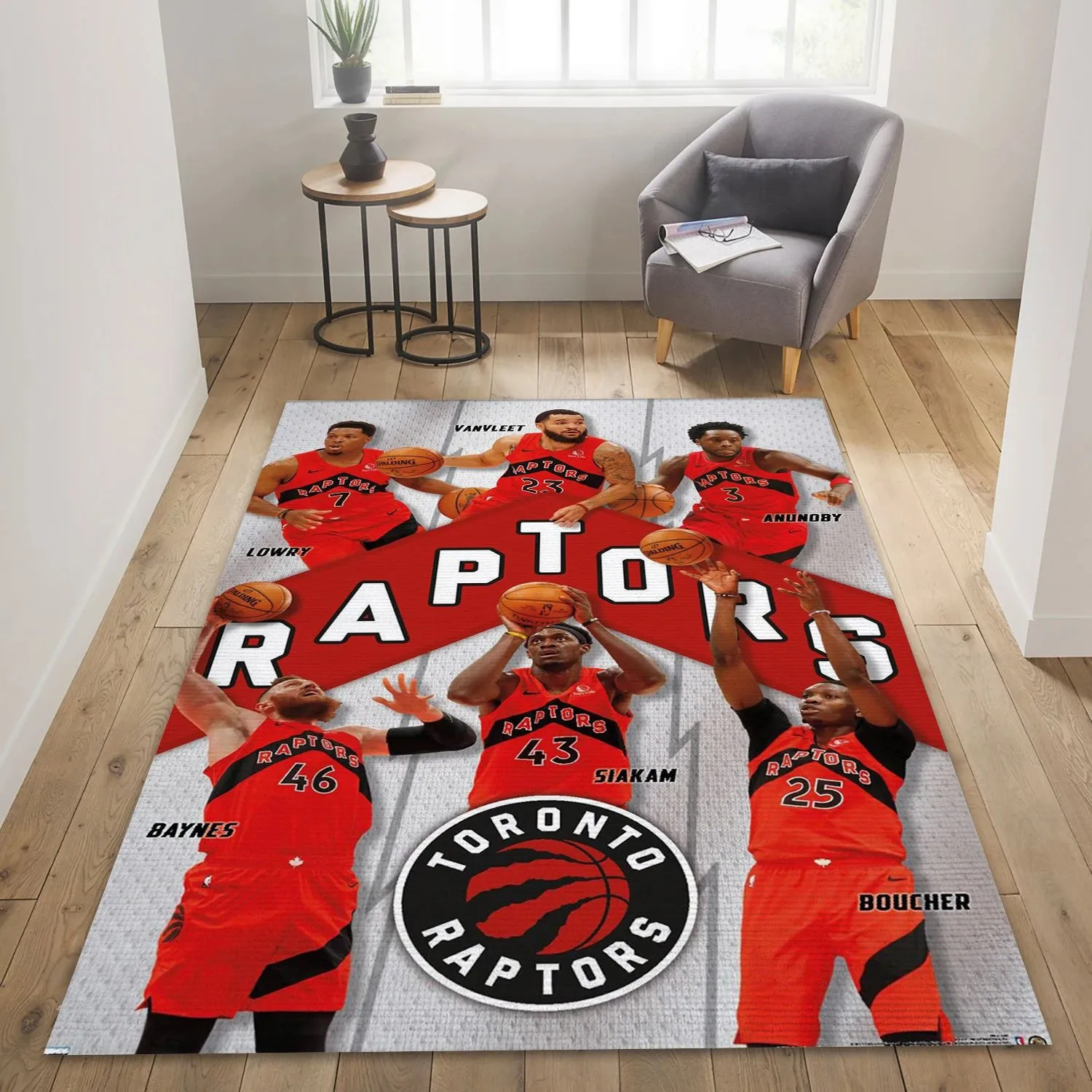 Toronto Raptors Players NBA Area Rug For Christmas, Living Room Rug Home Decor Indoor Outdoor Rugs 127WO-1266