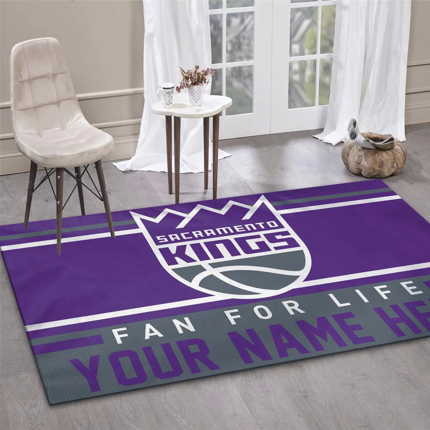 Sacramento Kings NBA Area Rug, Living Room Rug US Decor Indoor Outdoor Rugs 117QG-7224