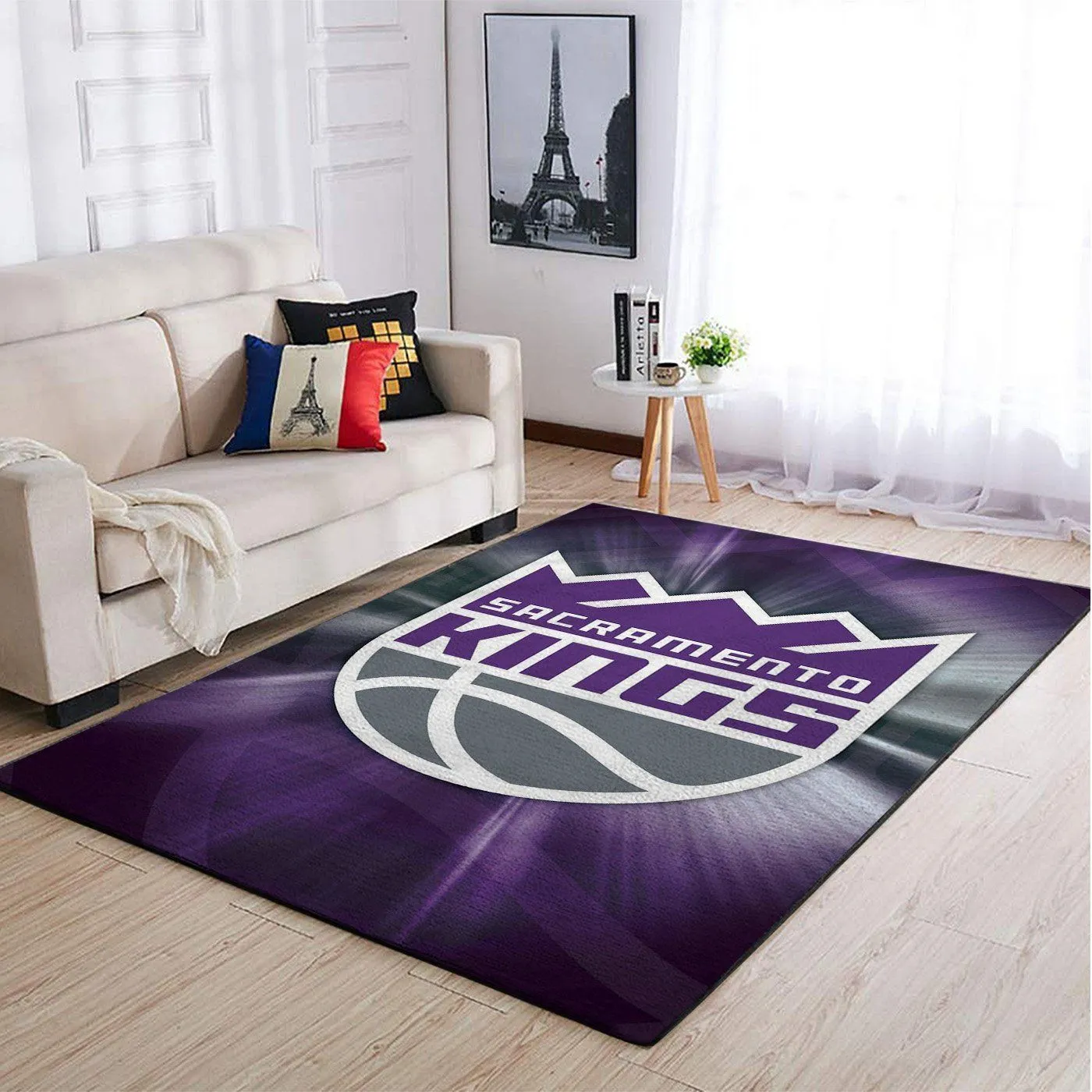 Sacramento Kings NBA Team Logo Style Nice Gift Home Decor Rectangle Area Rug Indoor Outdoor Rugs 703BU-3101