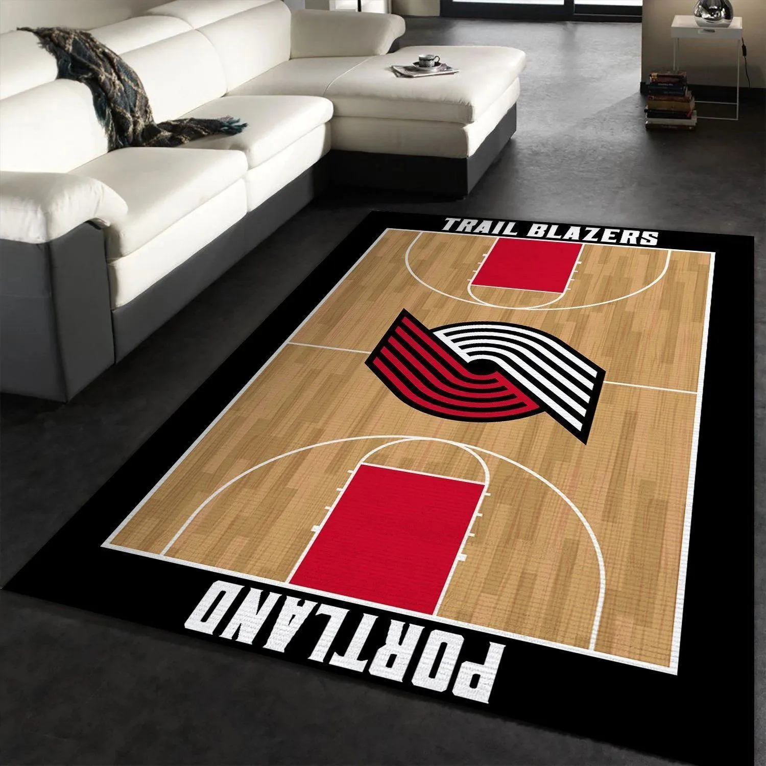 Portland Trail Blazers NBA Rug Room Carpet Sport Custom Area Floor Home Decor Indoor Outdoor Rugs 550AE-2214