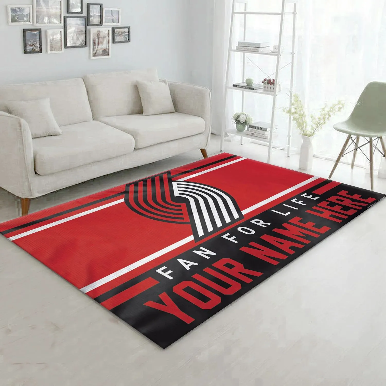 Portland Trail Blazers NBA Team Logos Area Rug, Living Room Rug Home Decor Indoor Outdoor Rugs 926RM-4181