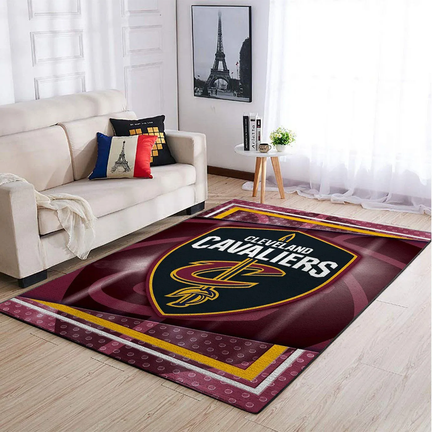 Cleveland Cavaliers NBA Team Logo Style Area Rugs For Living Room Rectangle Rug Bedroom Rugs Carpet Flooring Gift 137073 209OW-7673